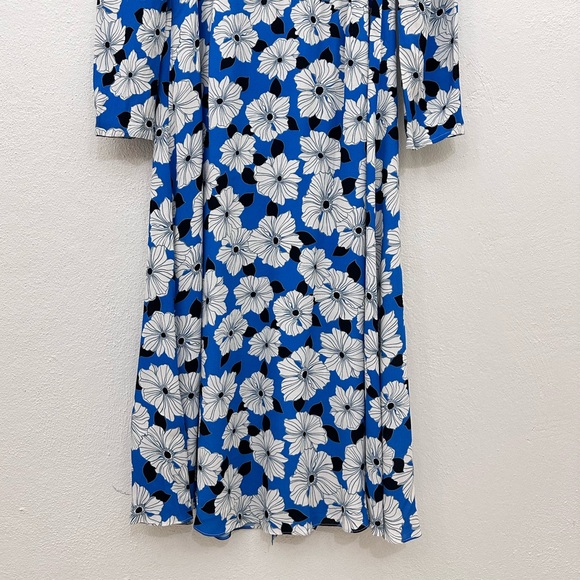 NEW $265 Reiss Square Neck Floral Midi Dress - Picture 6 of 11